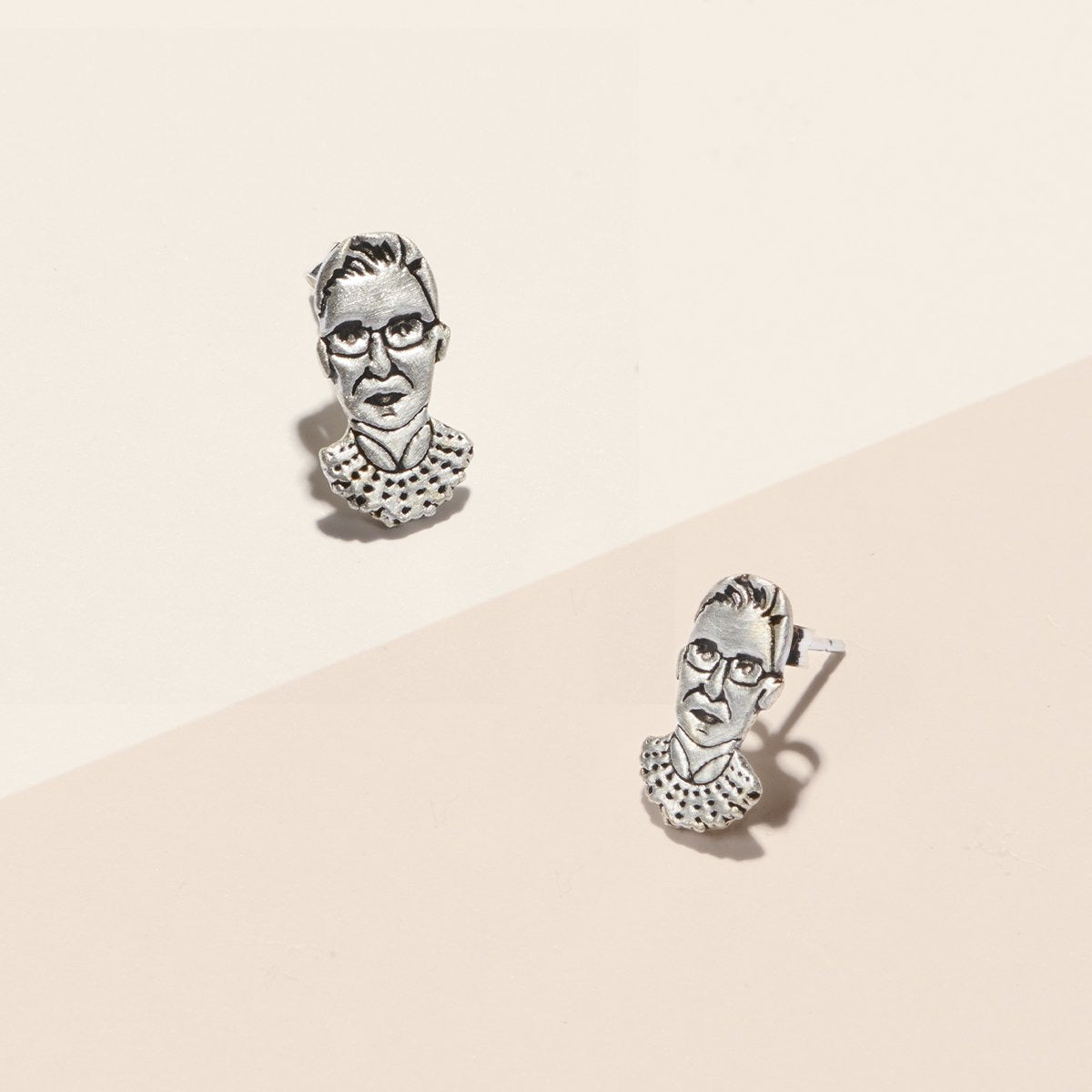 Ruth Bader Ginsburg (RBG) Portrait Studs