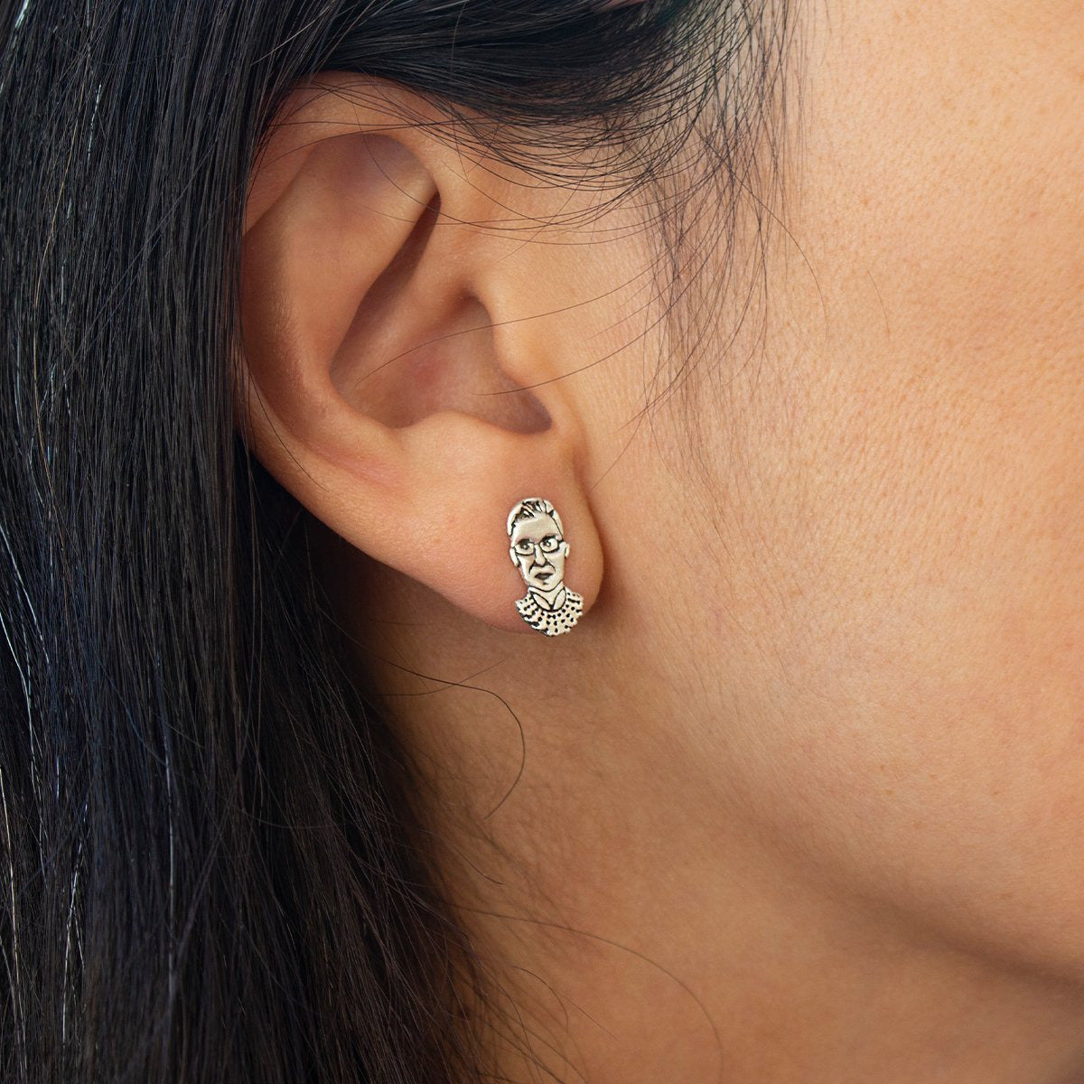 Ruth Bader Ginsburg (RBG) Portrait Studs
