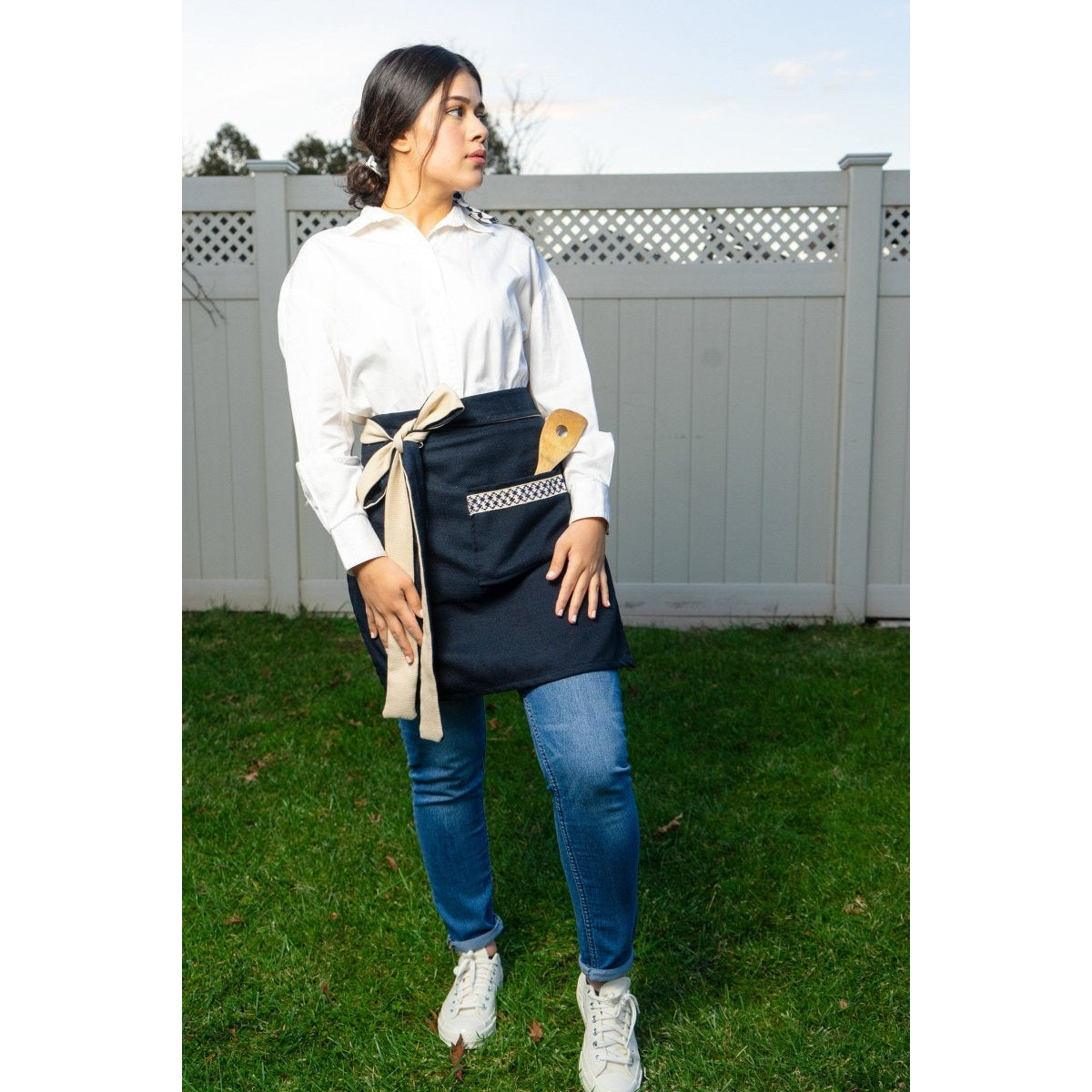 Kuffiyeh Apron in Blue