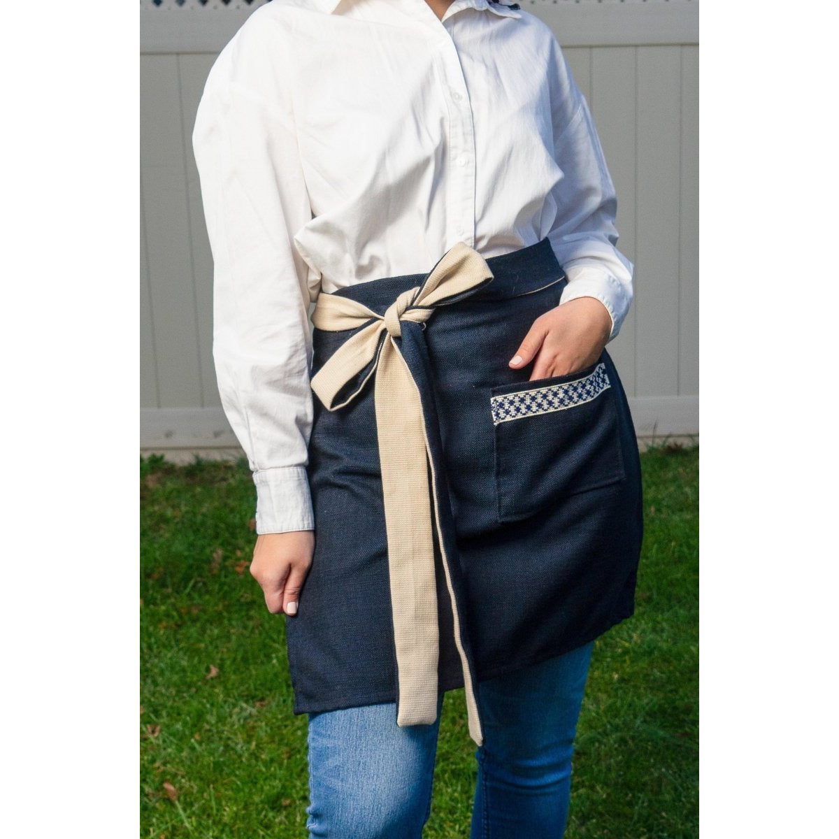 Kuffiyeh Apron in Blue