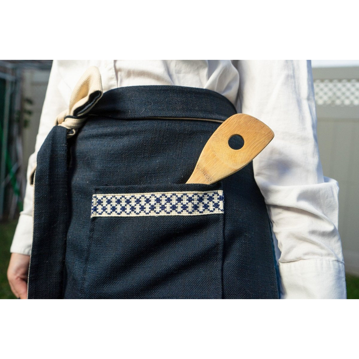 Kuffiyeh Apron in Blue