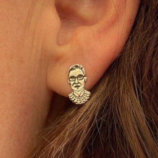 Ruth Bader Ginsburg (RBG) Portrait Studs