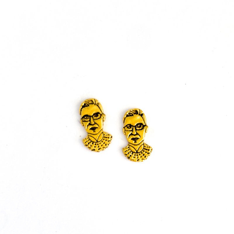 Ruth Bader Ginsburg (RBG) Portrait Studs