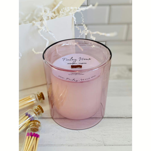Lavender Glass Candle